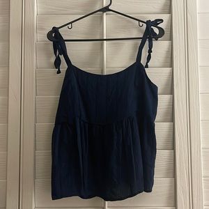 Old Navy Crop Tie Sleeve Tank